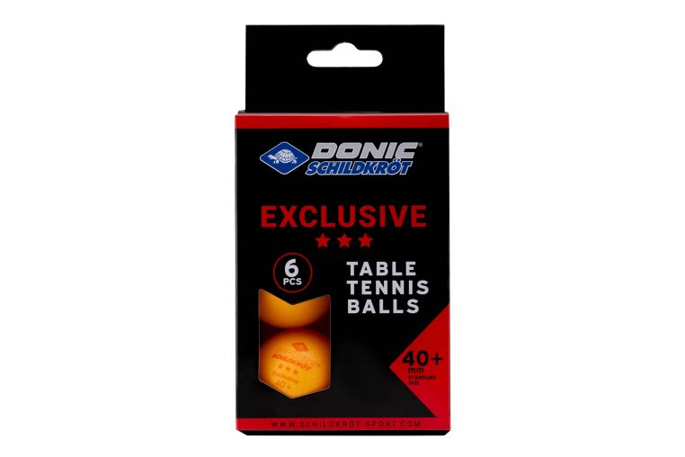 Мяч для настольного тенниса Donic 3* Exclusive, 6 шт оранжевый 