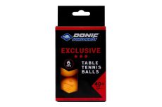Мячики для н\тенниса 3* 40+ Donic EXCLUSIVE 6 штук 658038E оранжевый