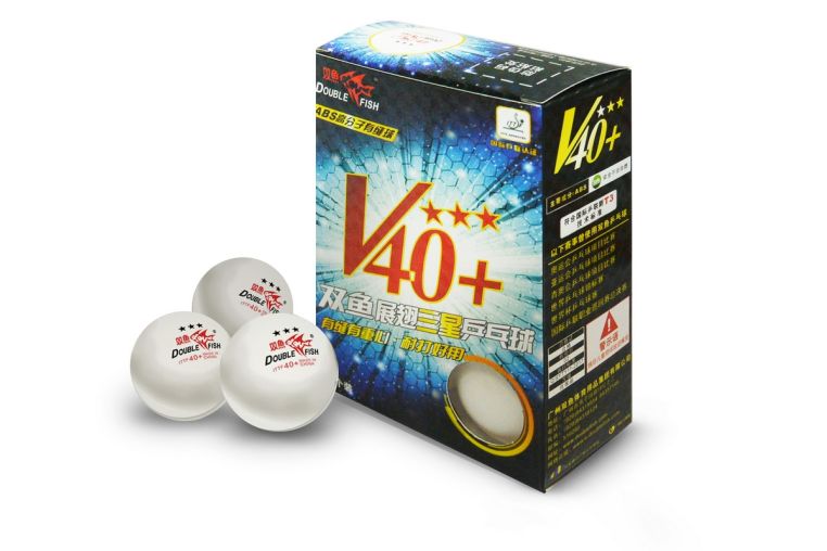 Мячи для настольного тенниса (6шт.) Double Fish 40+ Three star 3* Volant (ITTF) 602776 