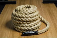 Канат для лазания YouSteel D38мм, волокно Sisal, длина 5 м
