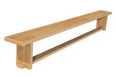 Скамейка гимнастическая 2м (ножки деревянные) ФСИ 6742