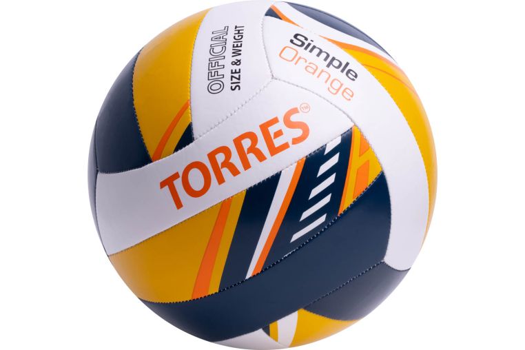 Мяч волейбольный Torres Simple Orange V323125 р.5 фото 2
