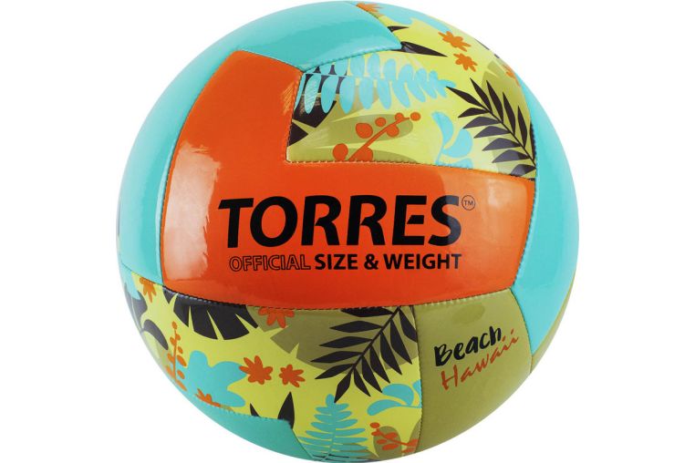 Мяч волейбольный пляжный Torres Hawaii V32075B, р.5 