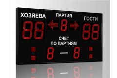 Табло для волейбола Импульс 718-D18x4-D13x3-S4-A2