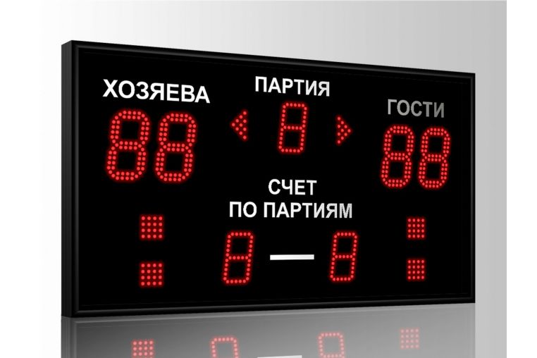 Табло для волейбола Импульс 713-D13x4-D10x3-S4-A2 