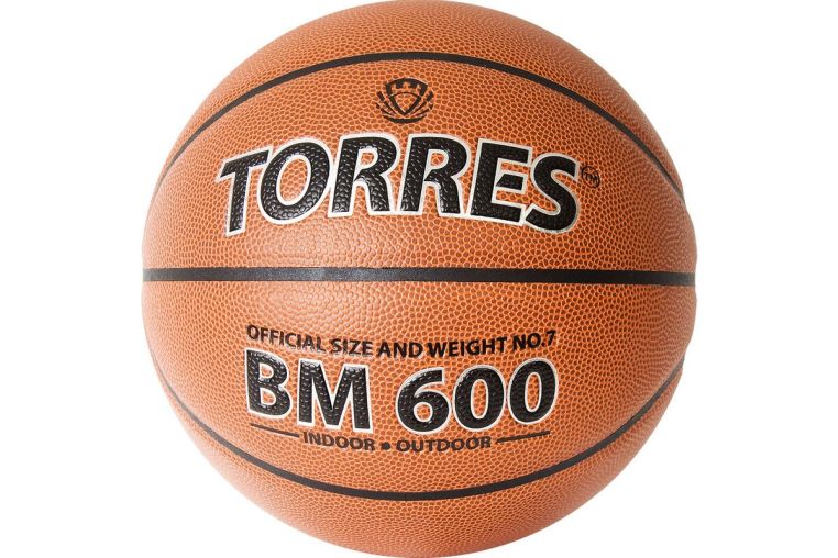 Мяч баскетбольный Torres BM600 B32027 р.7 фото 1
