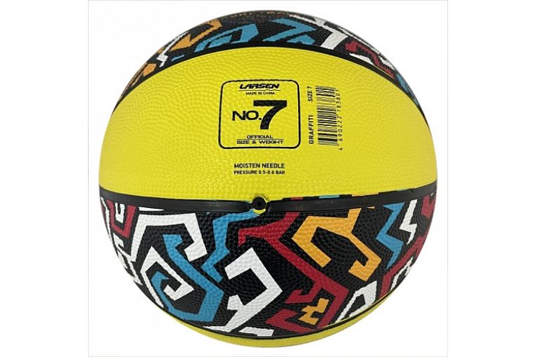 Мяч баскетбольный Larsen RB7 Graffiti Street Multycolor фото 1