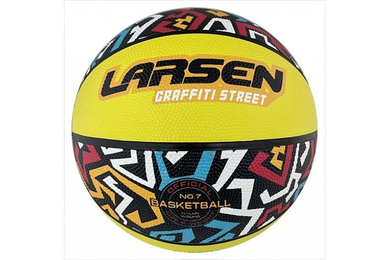 Мяч баскетбольный Larsen RB7 Graffiti Street Multycolor фото 2