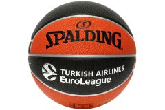 Мяч баскетбольный Spalding TF-500 Excel Euroleague р.7, 77101z, композит, коричнево-черный