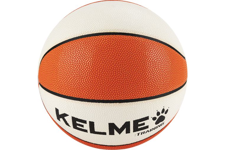 Мяч баскетбольный Kelme Hygroscopic 8102QU5004-133, р.6, 8 панелей, ПУ, бут.кам., бело-оранжево-черный фото 1