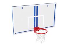 Игровой щит из оргстекла 15 мм с любительским кольцом Glav 01.907