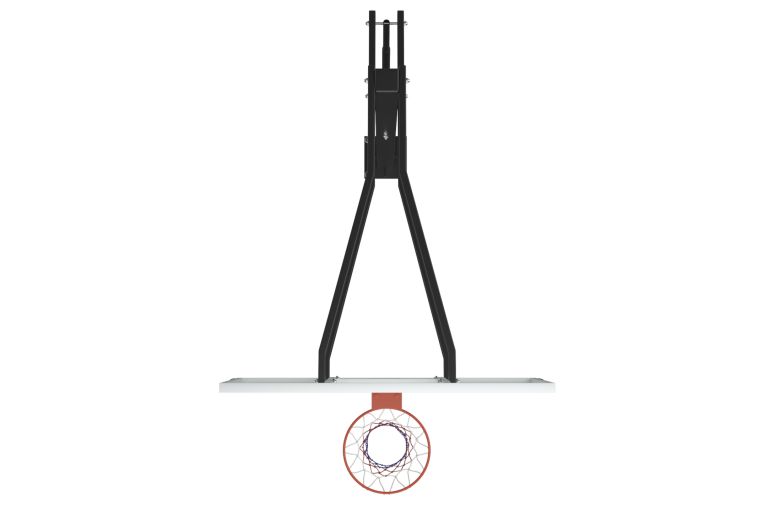 Баскетбольная стойка стационарная 72"x42" R45 H230-305см Unix Line B-Stand-PC BSTSSTPR305_72PCBK фото 11