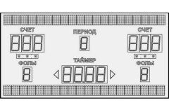 Табло баскетбольное электронное Glav 1000.1