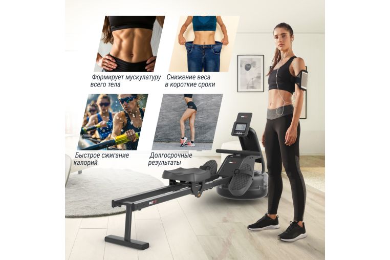 Гребной тренажер UnixFit Water Rower 340 RMWT340 фото 17