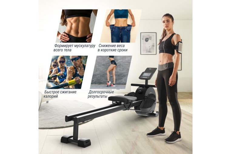 Гребной тренажер UnixFit Techno Rower 360 RMM360 фото 11