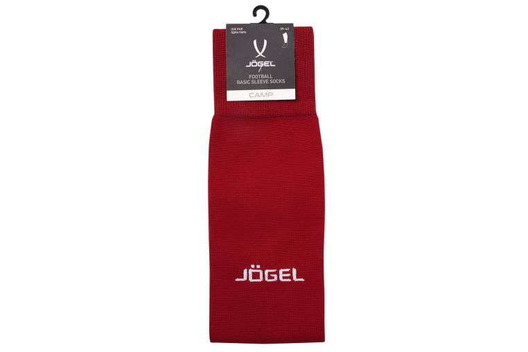 Гетры футбольные Jogel Camp Basic Sleeve Socks, гранатовый\белый фото 4