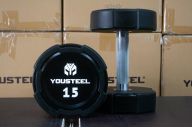 Гантель EVO 15кг полиуретановая YouSteel