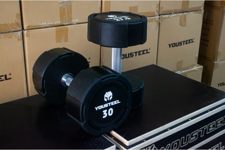 Гантель EVO 30кг полиуретановая YouSteel фото 1