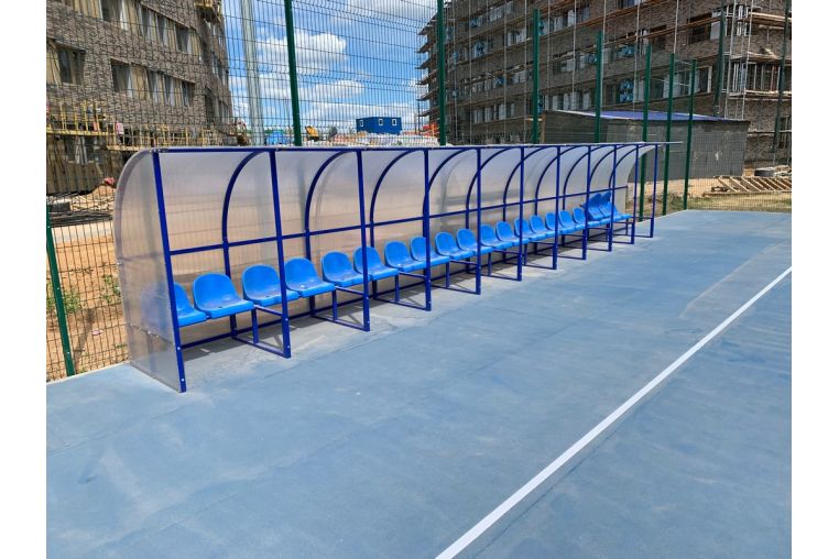 Скамья для запасных игроков / тренеров / судей (на 10 мест) Glav 15.400 фото 1