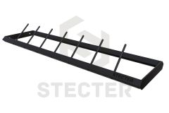 Стеллажная полка для дисков штанги Stecter с разделительными колышками (L1800 мм) 2462