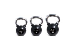 Гиря обрезиненная с хромированной рукояткой 6кг Aerofit AFBK6 черный