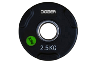 Диск олимпийский обрезиненный 3-х хватовый 2,5кг Hasttings Digger HD51C1C-2,5