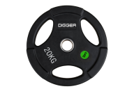 Диск олимпийский обрезиненный 3-х хватовый 20кг Hasttings Digger HD51C1C-20