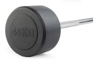 Штанга неразборная обрезиненная 45 кг. Прямой гриф. VictoryFit VF-DX4450