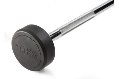 Штанга неразборная обрезиненная 10 кг. Прямой гриф. VictoryFit VF-DX4100