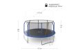 Батут UNIX Line SUPREME BASIC 14 ft (Blue) фото 1