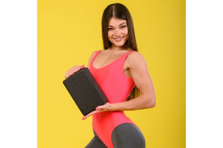 Блок для йоги черный PROFI-FIT фото 3