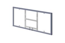 Щит баскетбольный игровой (монолитный поликарбонат) 1050х1800 мм ZAVODSPORTA
