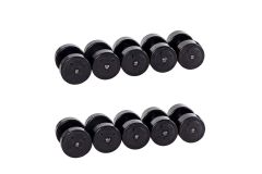 Гантельный ряд POWER (шаг 2,5 кг, 5 пар) PROFI-FIT 40-50 кг