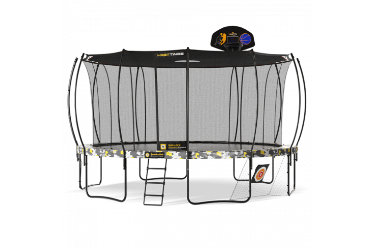 Батут Hasttings Superfly X 15ft + Теневой тент + Сет для баскетбола + Футбольные ворота + Распылитель водный 