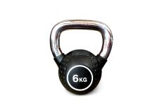Гиря полиуретановая с хромированной ручкой Protrain KB2015-4