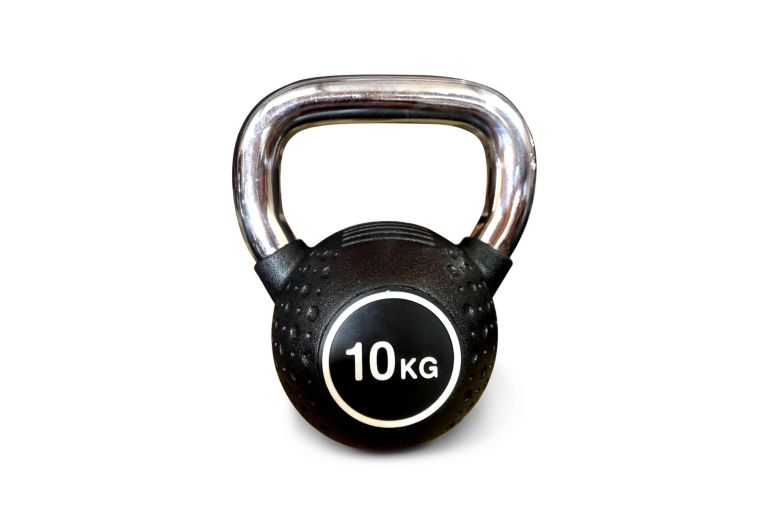 Гиря полиуретановая с хромированной ручкой Protrain KB2015-10 