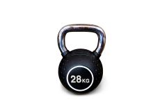 Гиря полиуретановая с хромированной ручкой Protrain KB2015-28