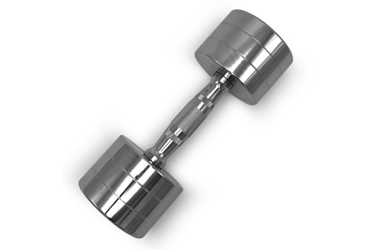 Гантель UNIX Fit PRO круглая хромированная 9 кг, 2 шт. фото 1