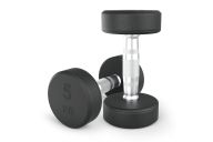 Гантель UNIX Fit PRO круглая обрезиненная 5 кг, 2 шт.
