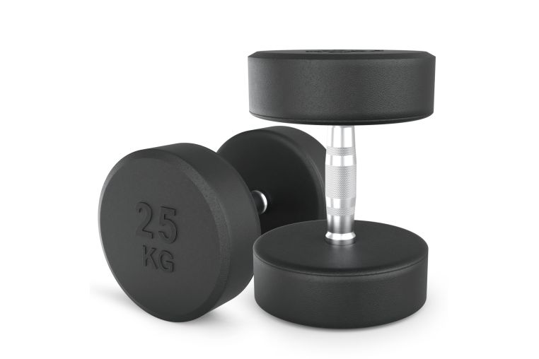 Гантель UNIX Fit PRO круглая обрезиненная 25 кг, 2 шт. 
