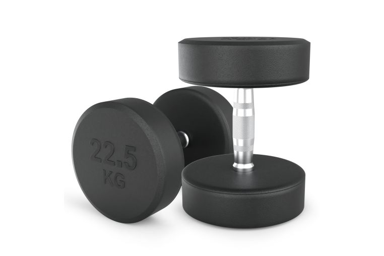 Гантель UNIX Fit PRO круглая обрезиненная 22,5 кг, 2 шт. 