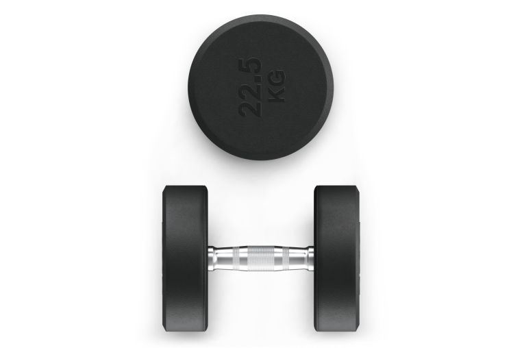Гантель UNIX Fit PRO круглая обрезиненная 22,5 кг, 2 шт. фото 7