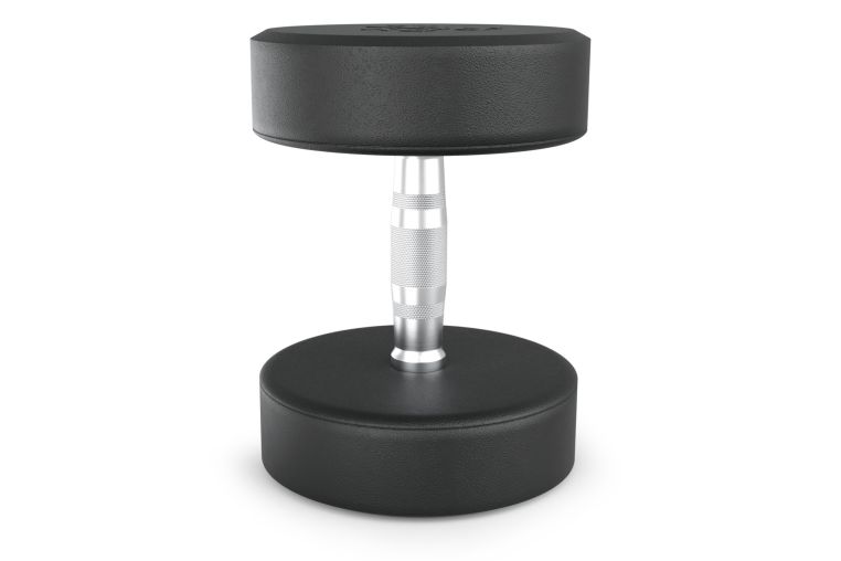Гантель UNIX Fit PRO круглая обрезиненная 22,5 кг, 2 шт. фото 8