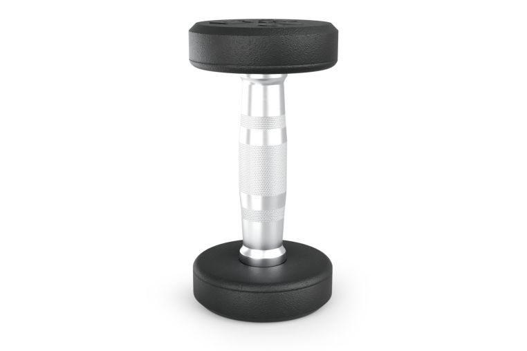 Гантель UNIX Fit PRO круглая обрезиненная 2,5 кг, 2 шт. фото 8
