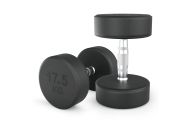 Гантель UNIX Fit PRO круглая обрезиненная 17,5 кг, 2 шт.