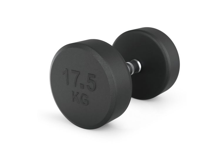 Гантель UNIX Fit PRO круглая обрезиненная 17,5 кг, 2 шт. фото 9