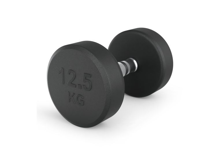 Гантель UNIX Fit PRO круглая обрезиненная 12,5 кг, 2 шт. фото 8