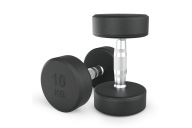 Гантель UNIX Fit PRO круглая обрезиненная 10 кг, 2 шт.