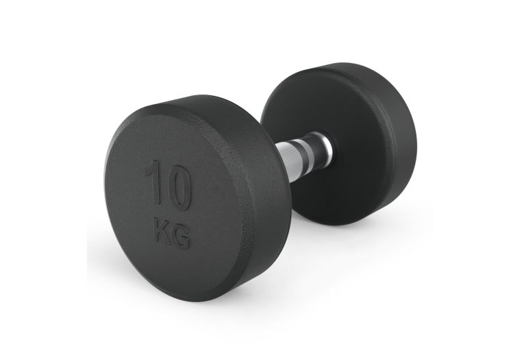 Гантель UNIX Fit PRO круглая обрезиненная 10 кг, 2 шт. фото 9