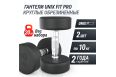 Гантель UNIX Fit PRO круглая обрезиненная 10 кг, 2 шт. фото 1